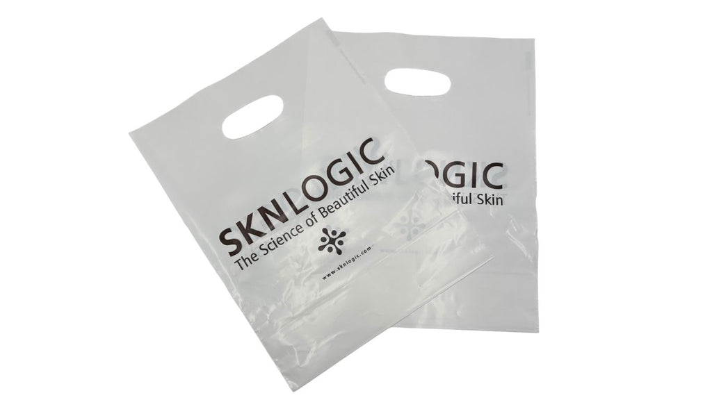 SKNLOGIC Retail Bags White Plastic