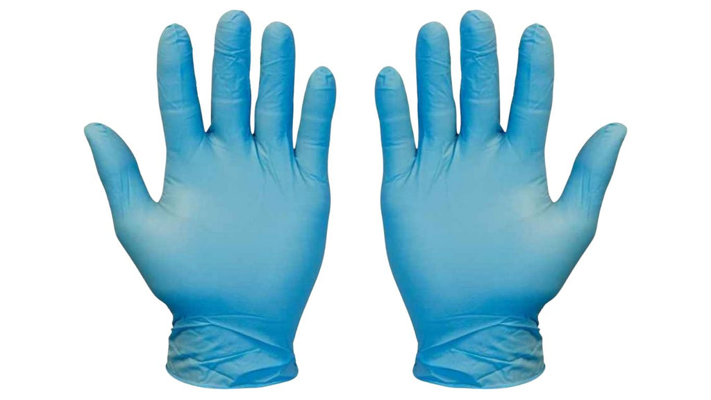 Blue Nitrile Gloves 100's