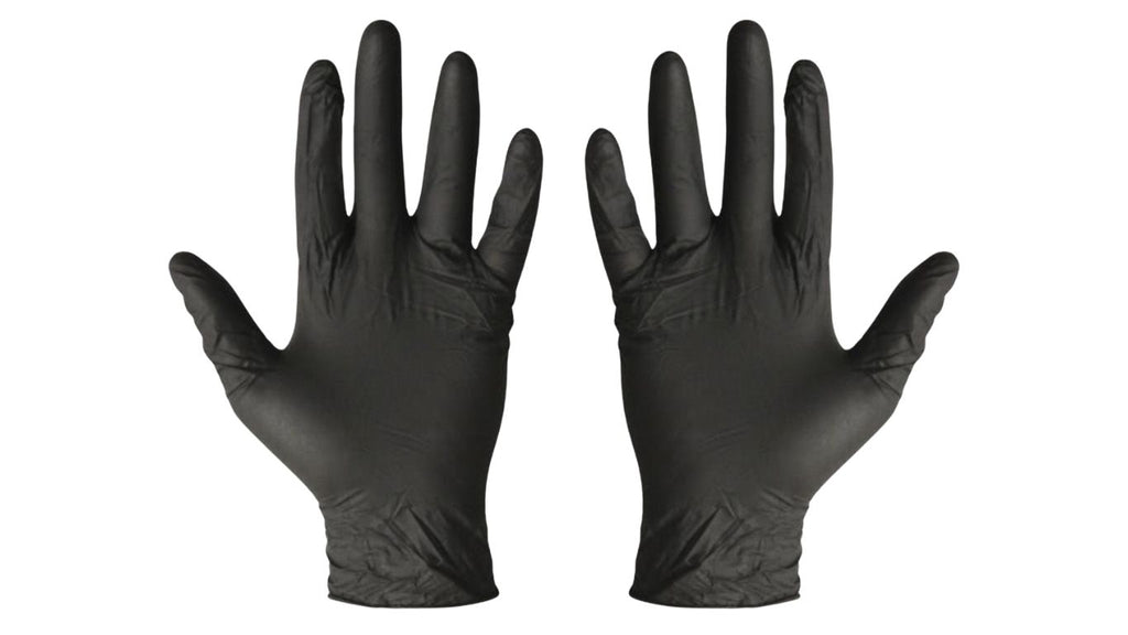 Black Nitrile Gloves 100's