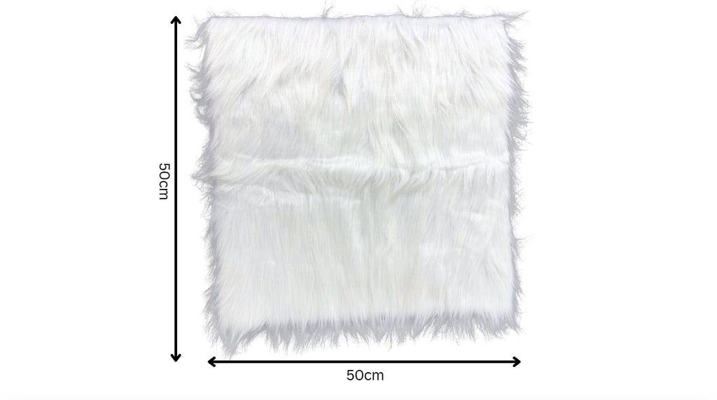 Fluffy Photo Prop - White Square