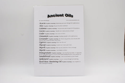 Ancient Oils Prophetic Pamphlet - PP