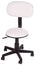 Gaslift Beauty Stool White with backrest - E008E