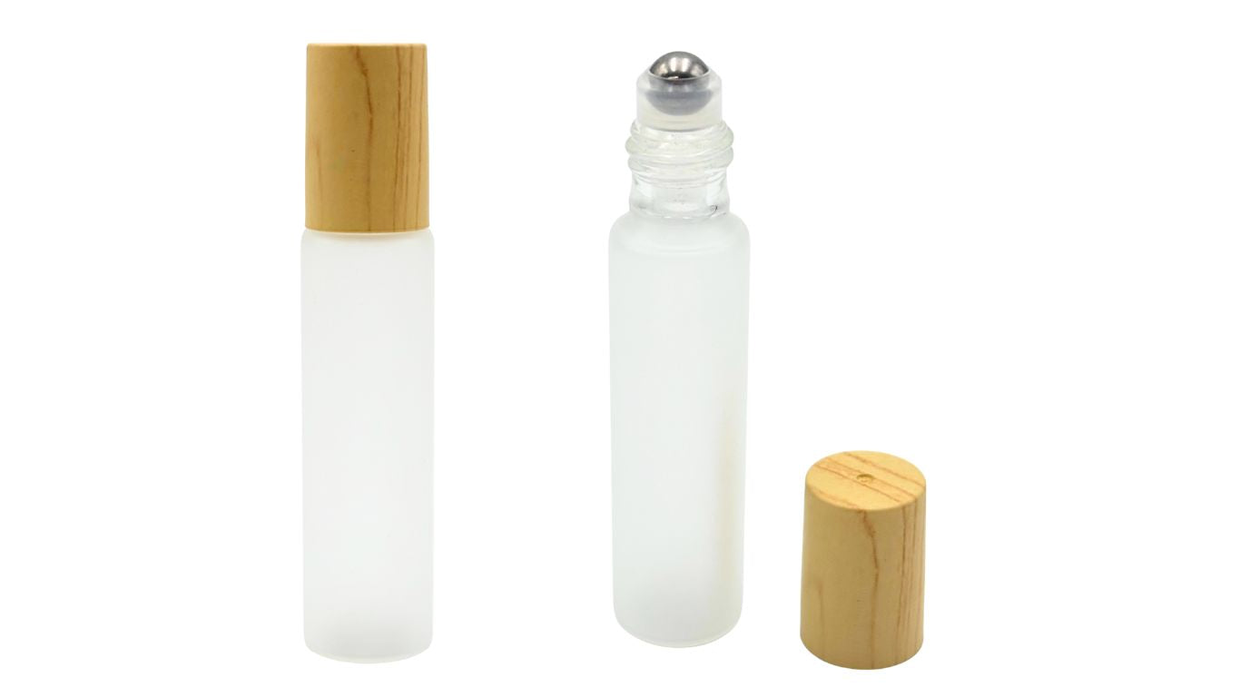 Glass Roller Bottle - Bamboo Lid 10ml