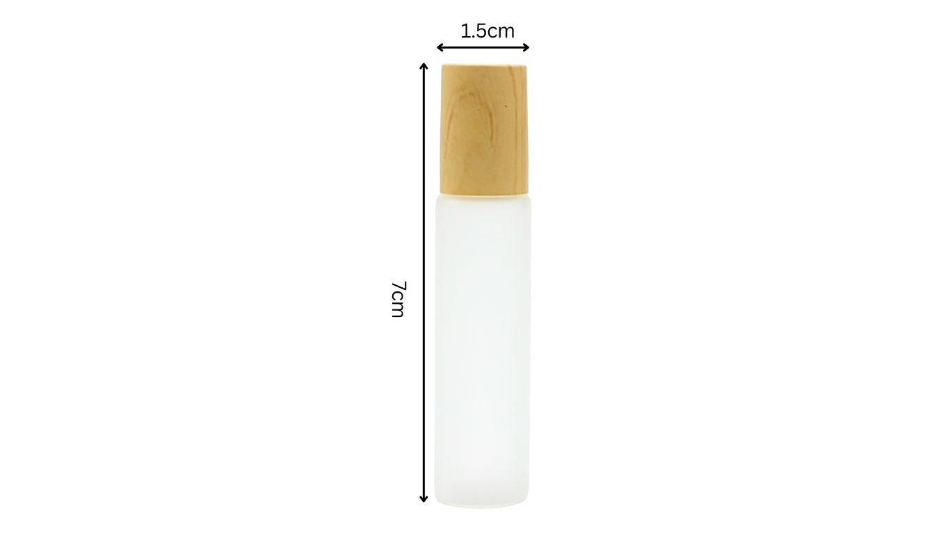 Glass Roller Bottle - Bamboo Lid 10ml
