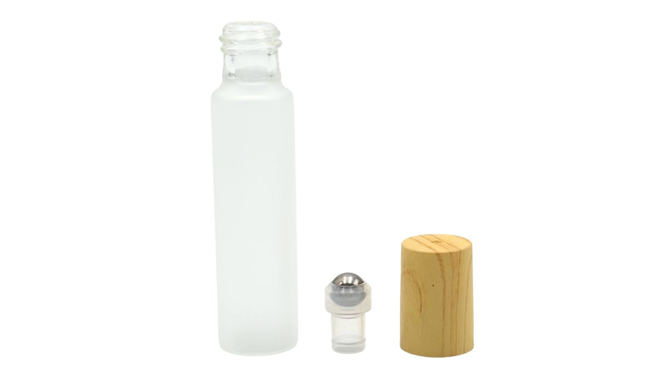 Glass Roller Bottle - Bamboo Lid 10ml
