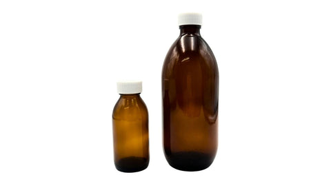 Empty Amber Bottles