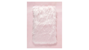 Fluffy Photo Prop - Pink Rectangular