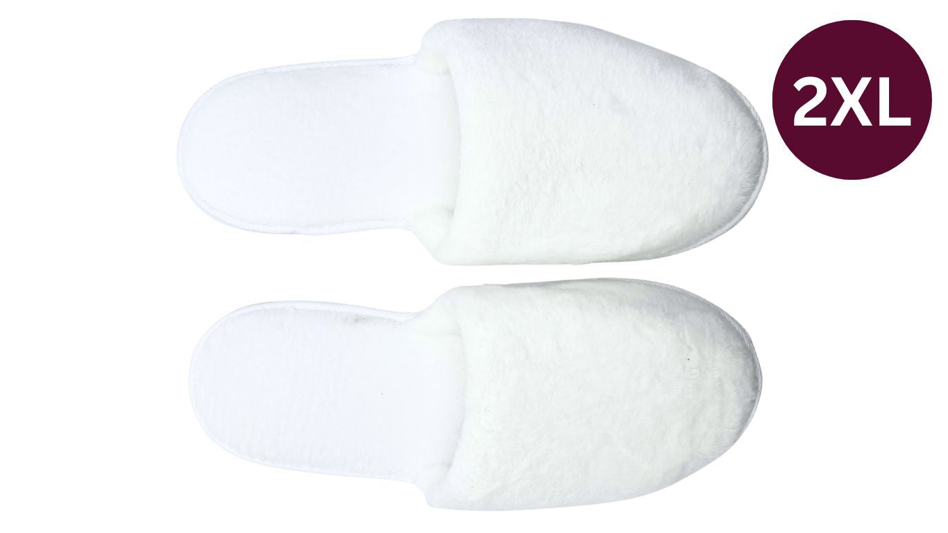 Deluxe Fleece Slippers - Closed Toe (1 pair)