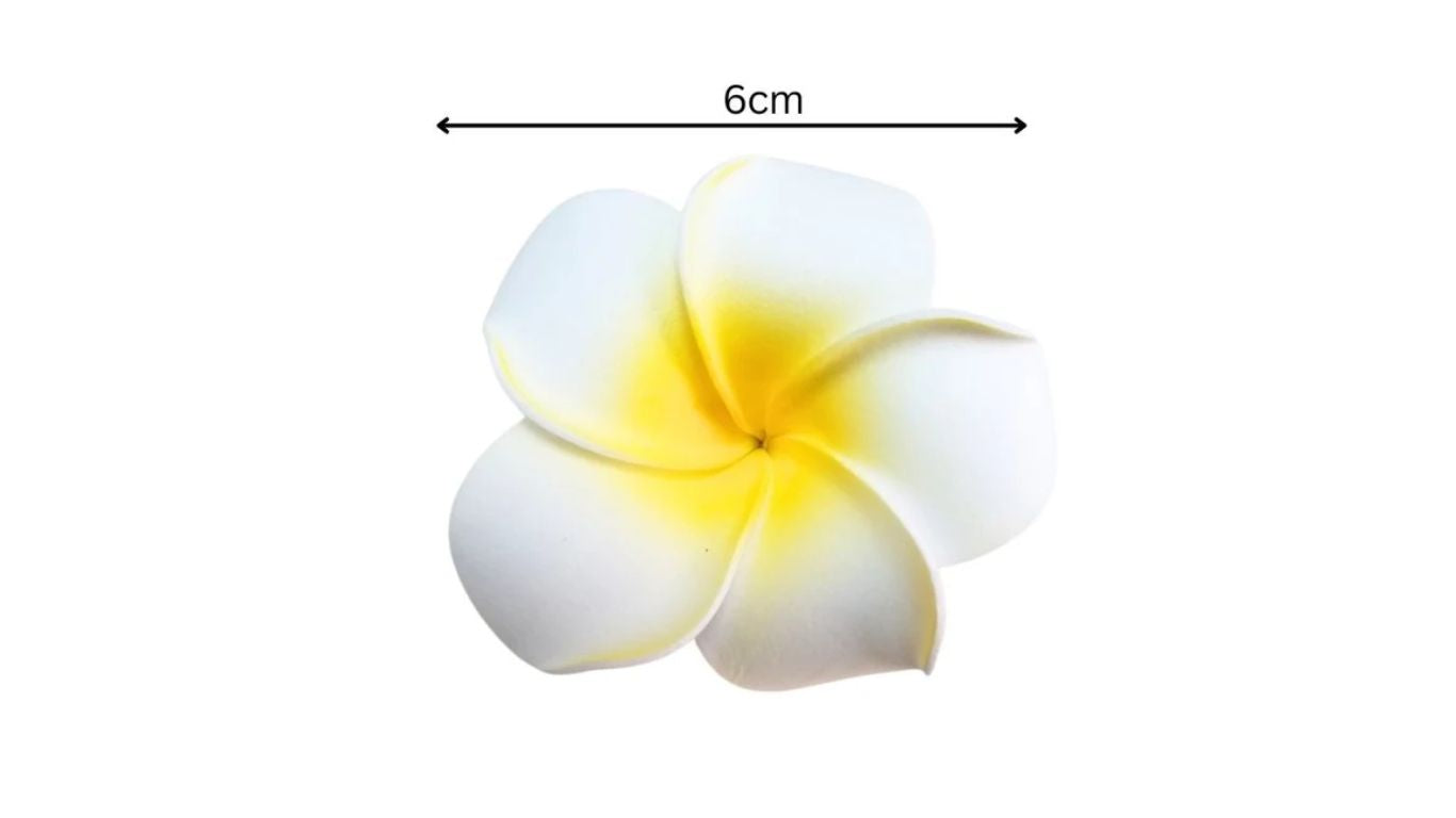 Frangipani Foam Flower