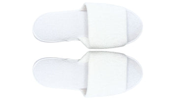 Terry Toweling Slippers - Open Toe (1 pair)