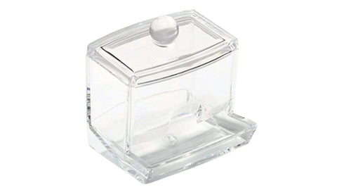 Perspex Earbud Holder with Lid
