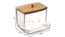 Perspex Earbud Holder with Bamboo Lid