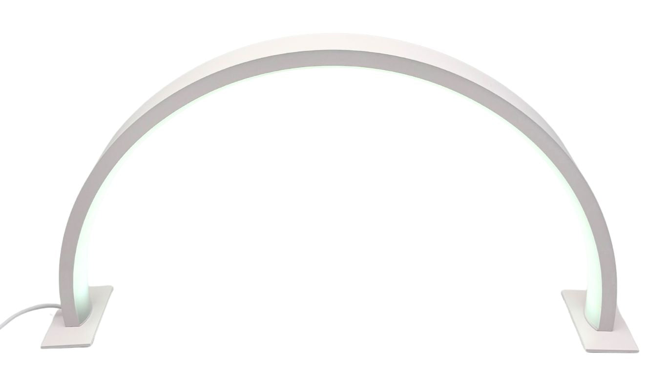 Semi-circle Desktop Lamp White