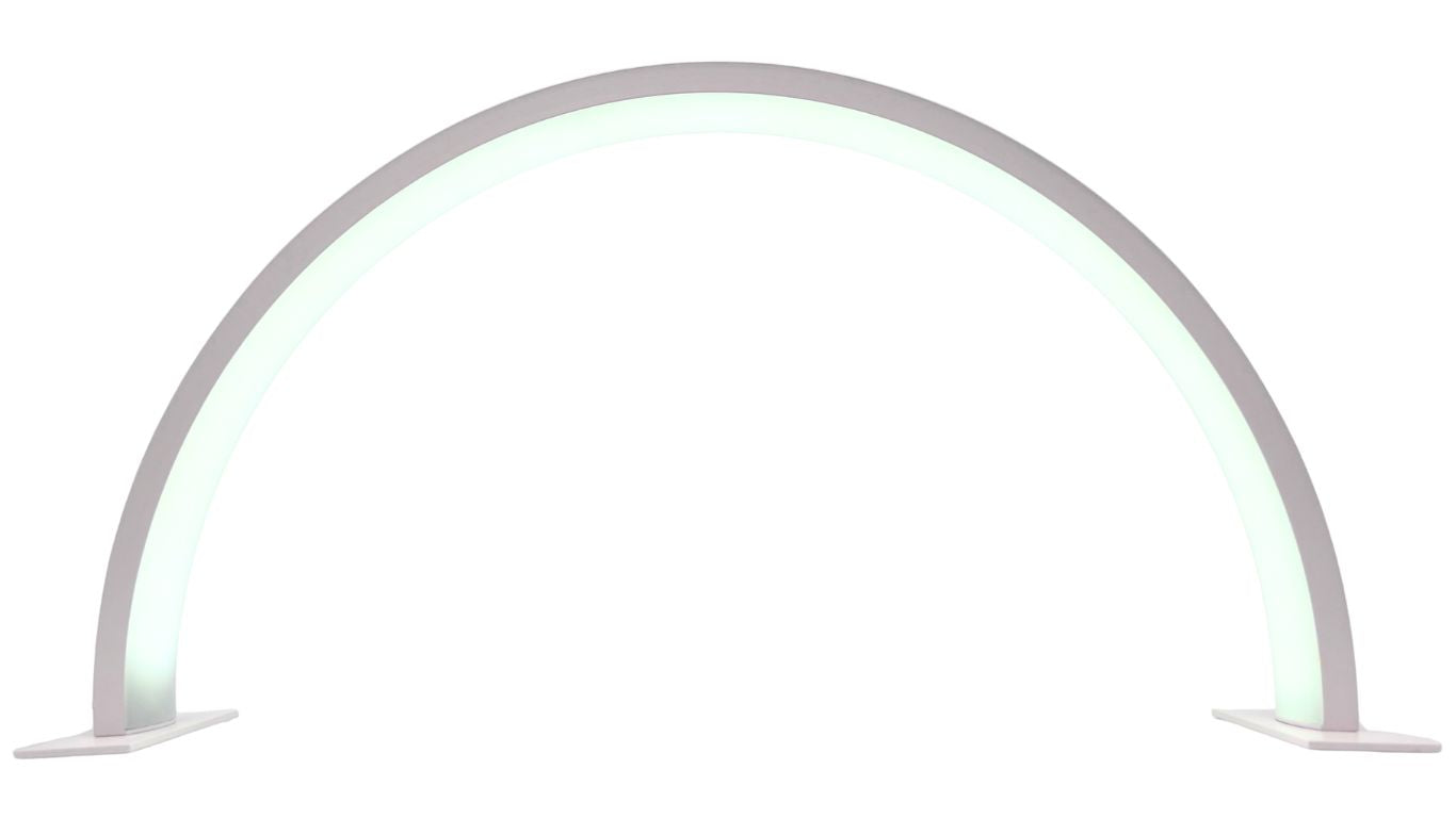 Semi-circle Desktop Lamp White