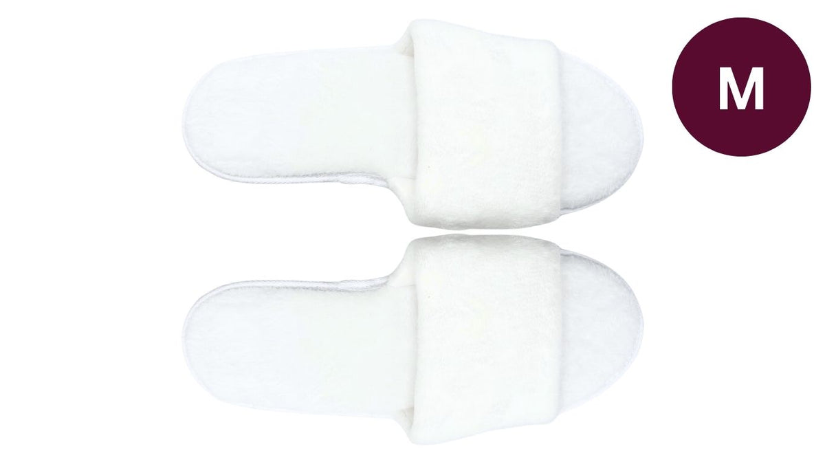 Deluxe Fleece Slippers - Open Toe (1 pair)