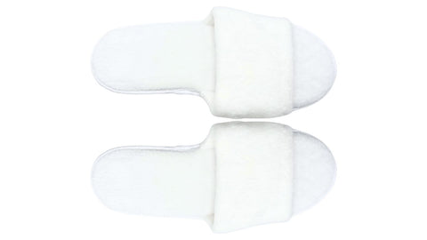 Deluxe Fleece Slippers - Open Toe (1 pair)