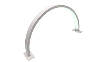 Semi-circle Desktop Lamp White