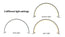 Semi-circle Desktop Lamp White