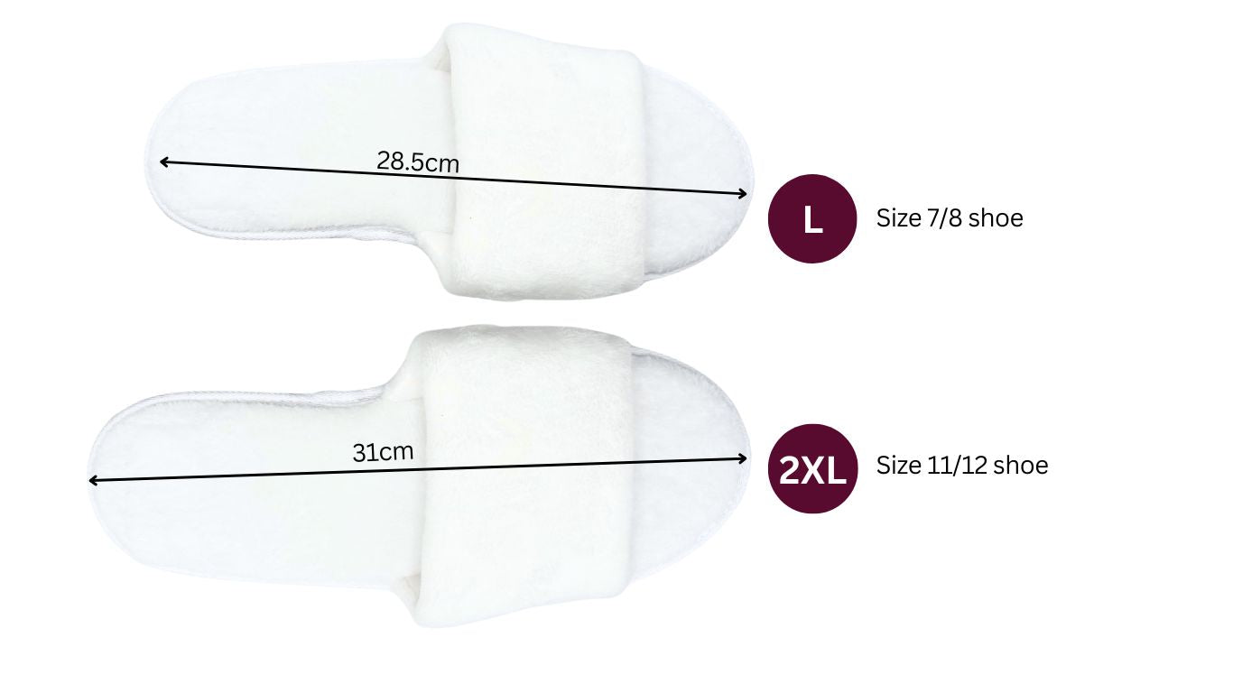 Deluxe Fleece Slippers - Open Toe (1 pair)