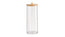Perspex Round Cotton Pad Holder with Bamboo Lid (large)