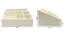 Off-white Plastic Tiered Cosmetic Holder (6 compartments)