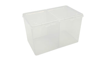 Plastic Nail Wipe Container (empty) 2 compartments