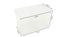 Plastic Nail Wipe Container (empty) 2 compartments