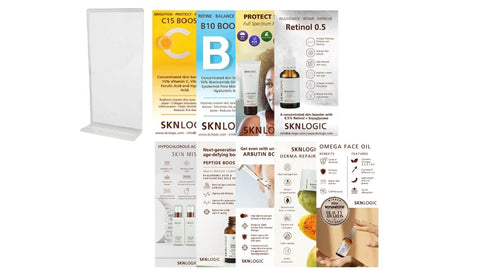 SKNLOGIC Brochure Stand & Inserts