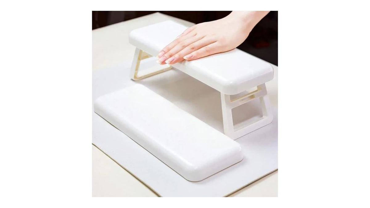Foldable Plastic Arm Rest - White