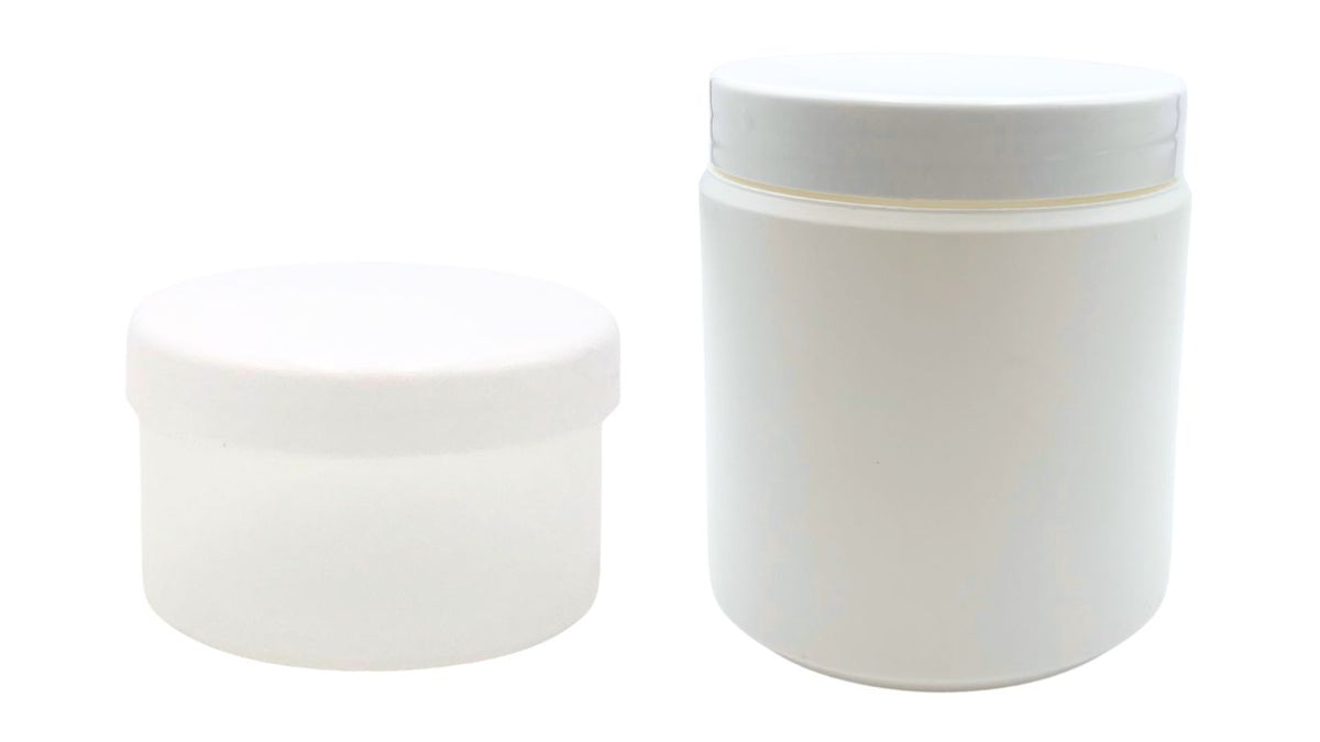 Plastic Tubs White with Lid