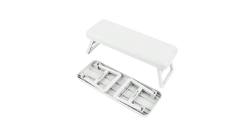 Foldable Plastic Arm Rest - White