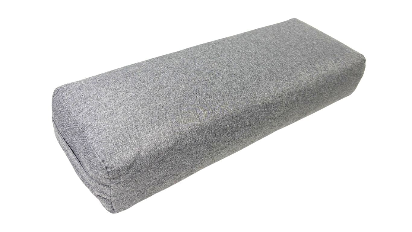 Yoga Bolster Pillow Grey (64x 24 x 13cm)