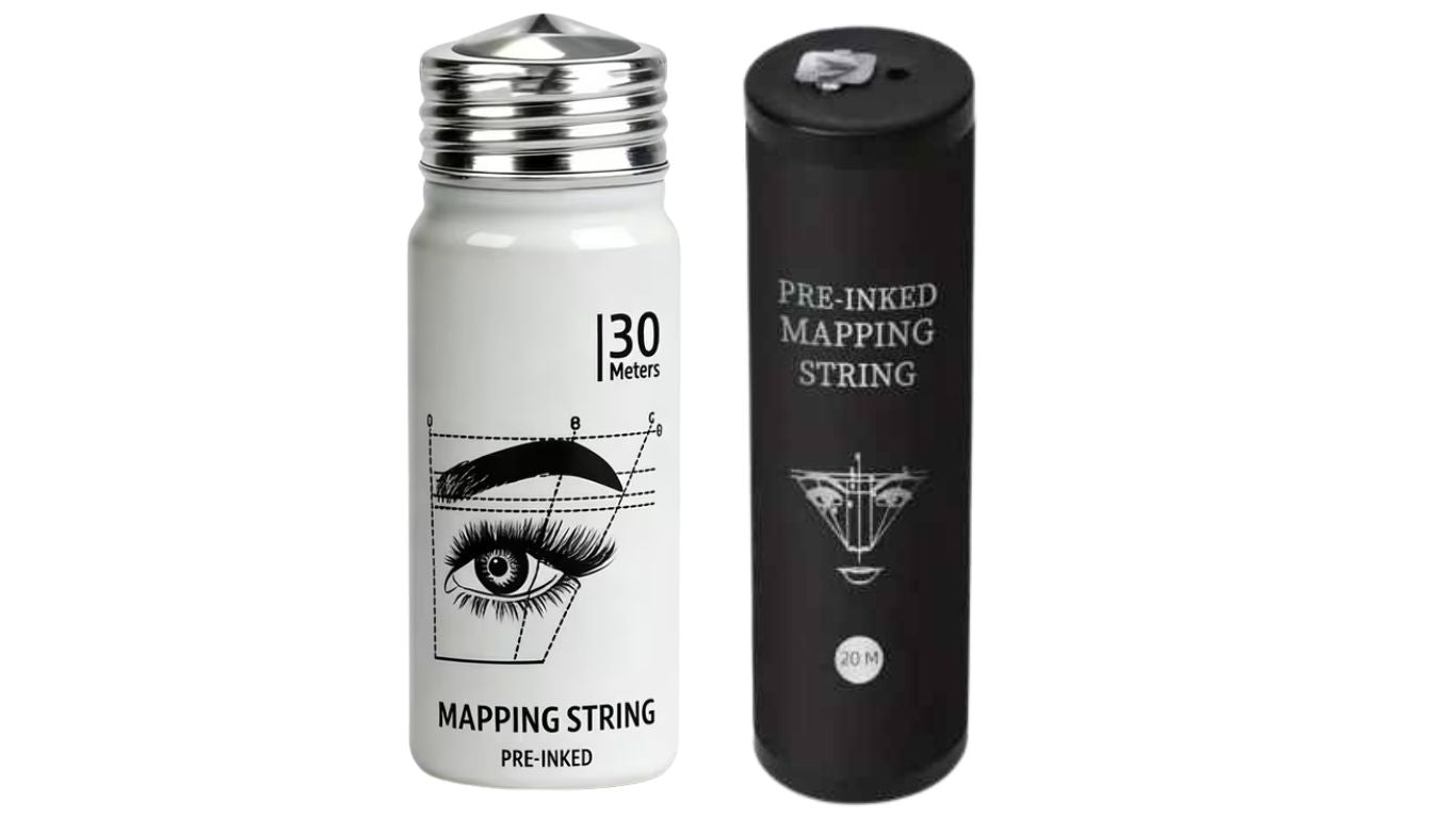 Pre-inked mapping string in tube