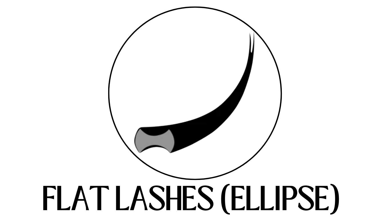 Flat Lashes - Ellipse (0.20, C Curl)