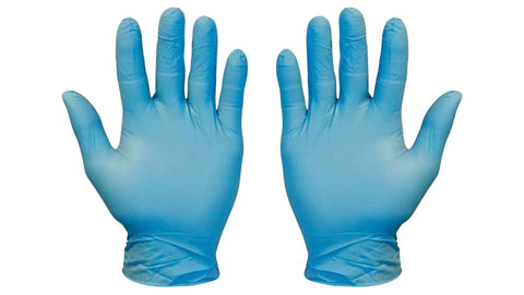 Blue Nitrile Gloves 100's
