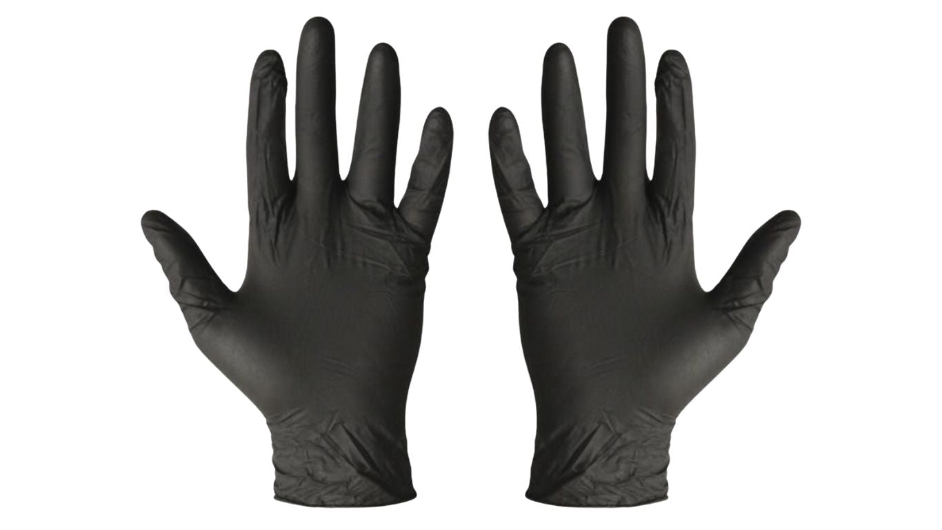 Black Nitrile Gloves 100's
