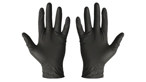 Black Nitrile Gloves 100's