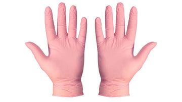 Pink Nitrile Gloves 100's