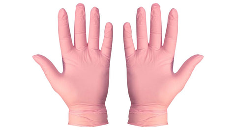 Pink Nitrile Gloves 100's