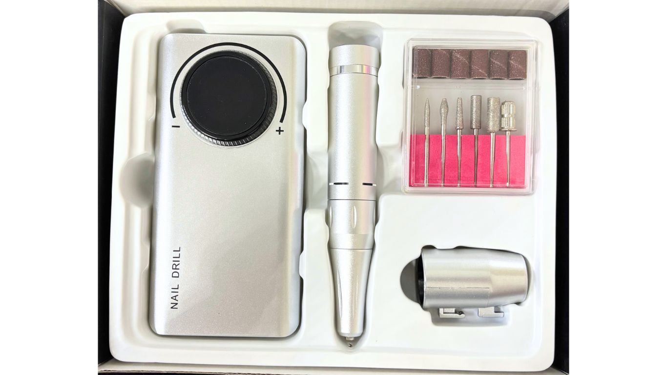 Nail Drill 35000 RPM Rechargeable - Silver