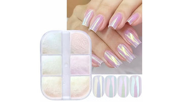 Transparent Chrome Powder 6pc