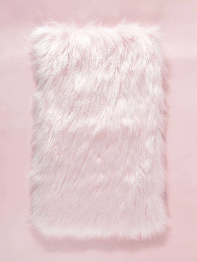 Fluffy Photo Prop - Pink Rectangular