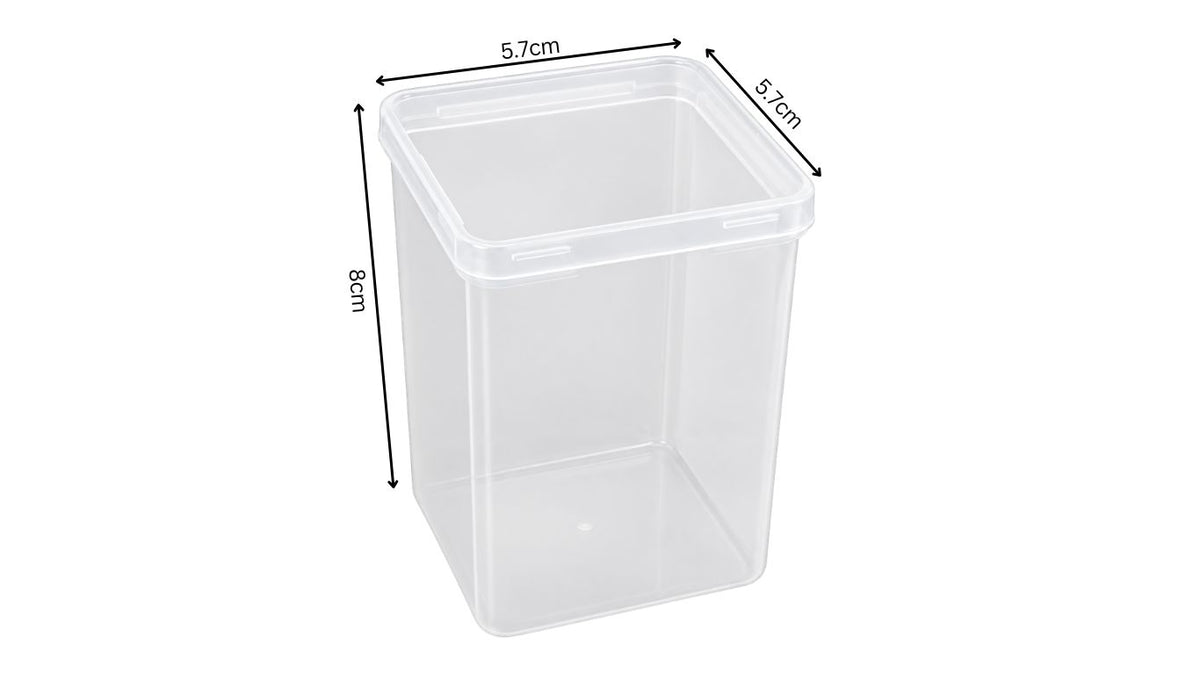 Plastic Nail Wipe Container (empty) 1 compartment