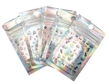 Nail Art Stickers - Black (random)