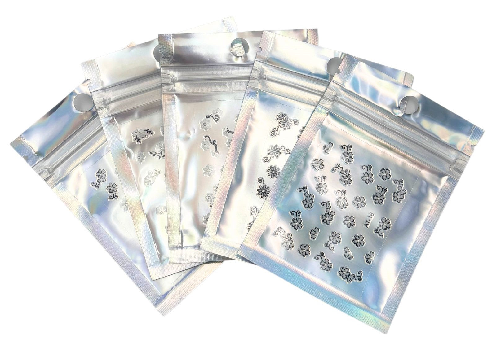 Nail Art Stickers - Black & White (random) – Logica Beauty Supplies