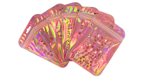 Nail Art Stickers - Valentines Red & White (random)