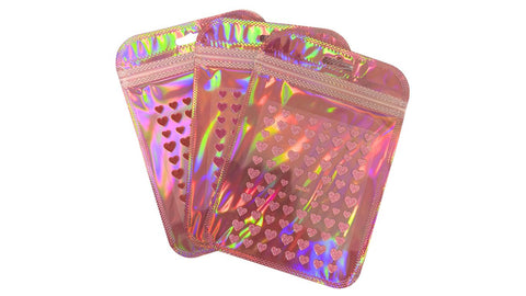 Nail Art Stickers - Glitter Hearts (random)