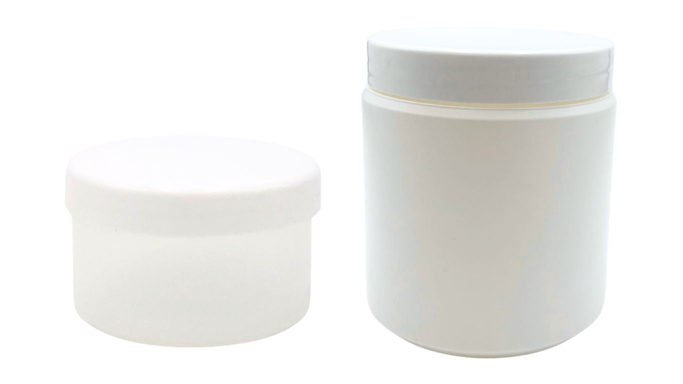Plastic Tubs White with Lid
