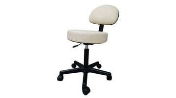 Gaslift chair with backrest Beige