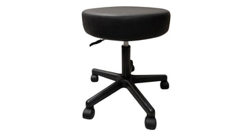 Gaslift Beauty Stool Black with no backrest